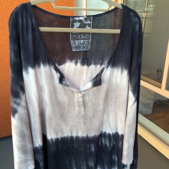 💕x3HP💕Young Fabulous & Broke Tina tie dye top - Picture 3 of 4